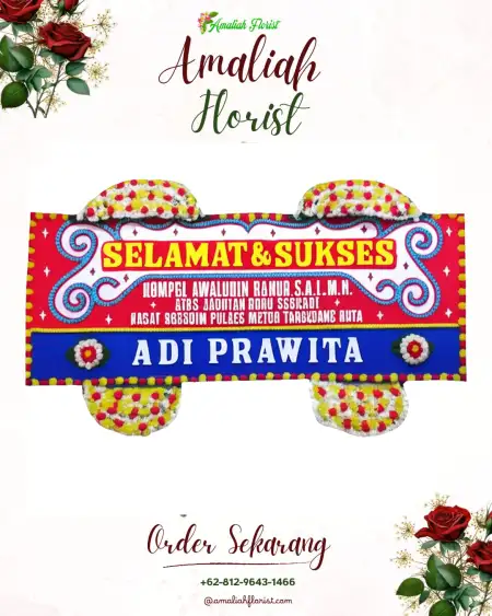 Papan Bunga Ucapan Selamat Kawungcarang